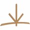 Ekena Millwork Alberta Smooth Timber Gable Bracket, Western Red Cedar, 96"W x 48"H x 1 1/2"D x 3 1/2"F, 12/12 Pitch GBW096X48X0204ALB00SWR - alternate 2